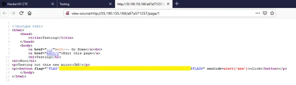 Stored XSS via Markdown