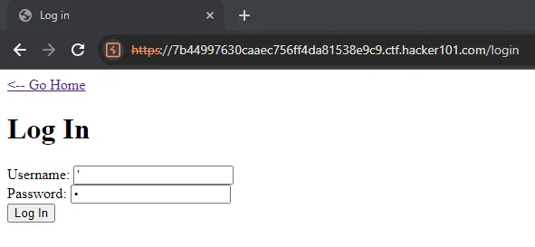 Initial test